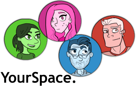 Title Screen of 'YourSpace.' a video game for prevention of teen dating violence.