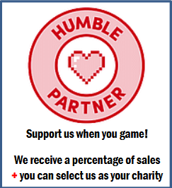 Support Jennifer Ann's Group when you game! Humble Partner. We receive a percentage of sales + you can select us as your charity at Humble.