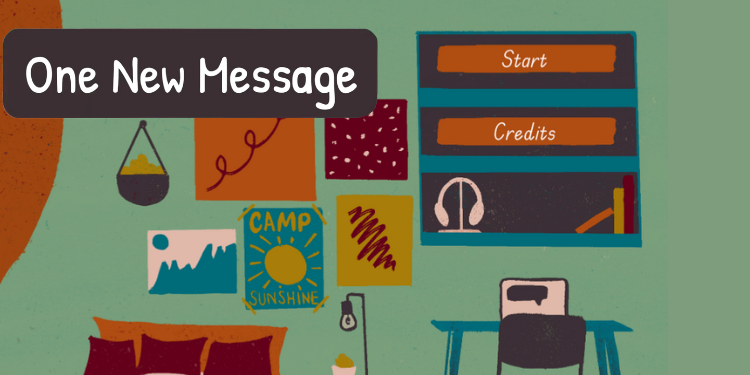 One New Message, a video game for young people about stress management, coping strategies, and resilience.
